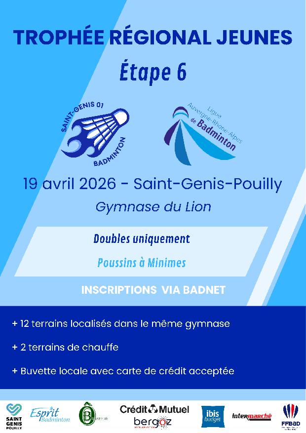 Circuit Jeune Régional AURA - TRJ 6 AURA 2025/2026 - Saint-Genis-Pouilly